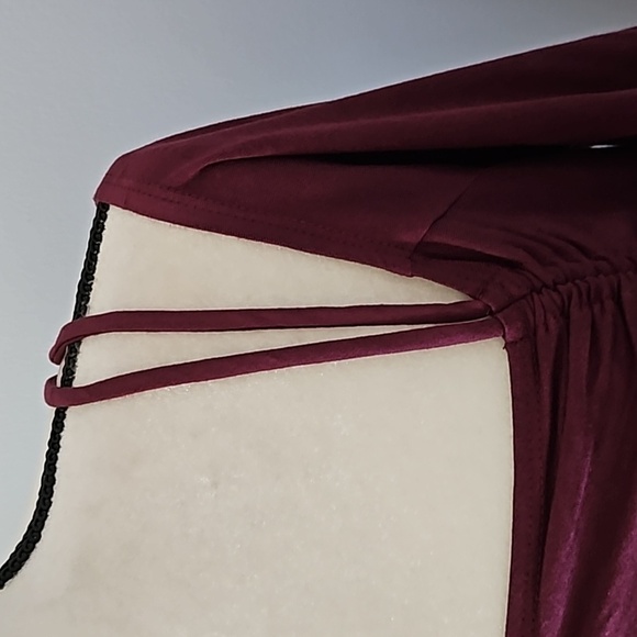 Cato Elderberry Wine Side Cinched Dress NWT - Picture 4 of 12